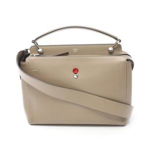 Fendi leather beige handbag COM DOT